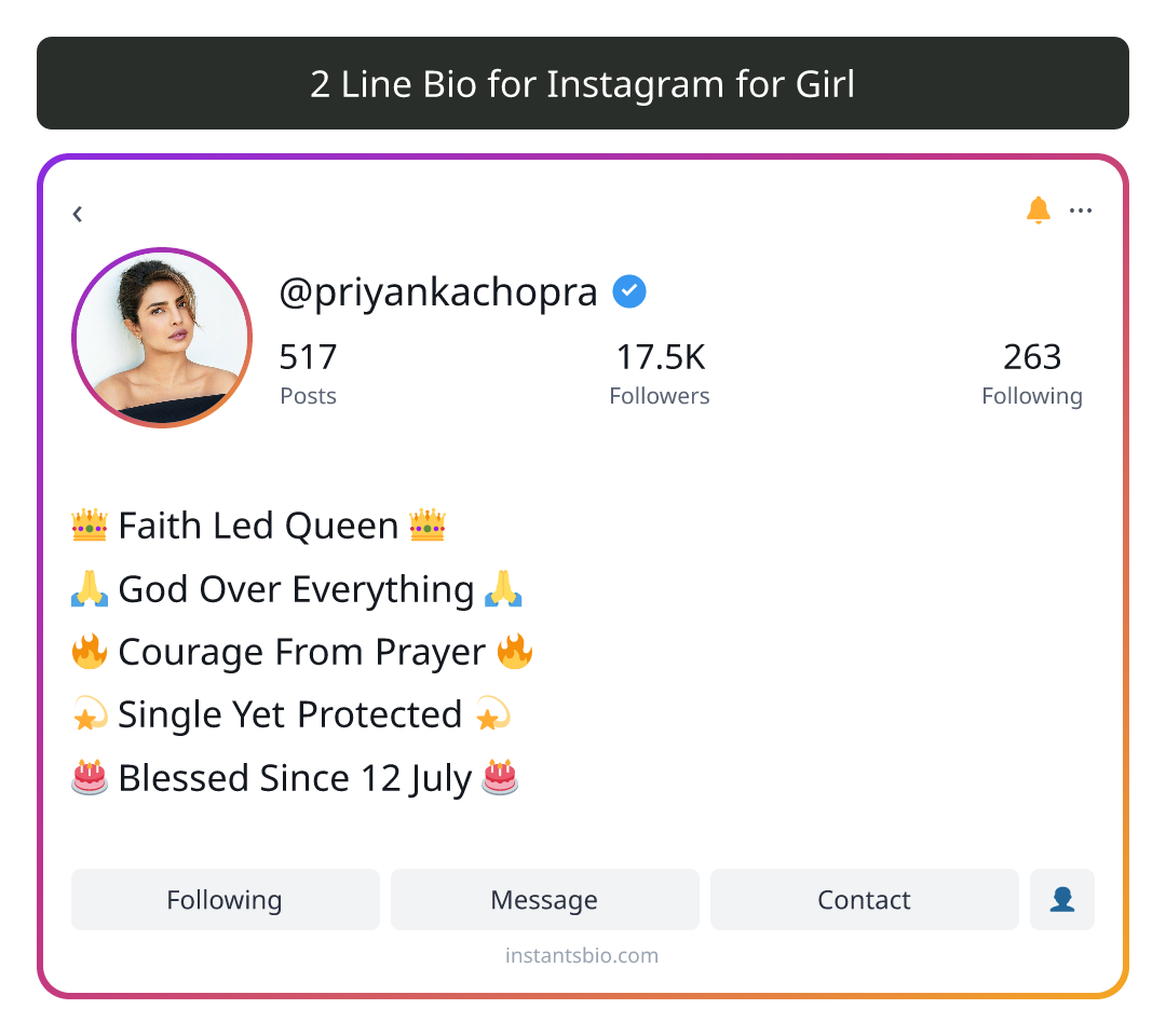 2 Line Bio for Instagram for Girl - 2 line bio for instagram for girl 