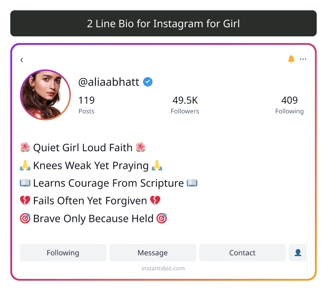 2 Line Bio for Instagram for Girl - bio for instagram for girl 