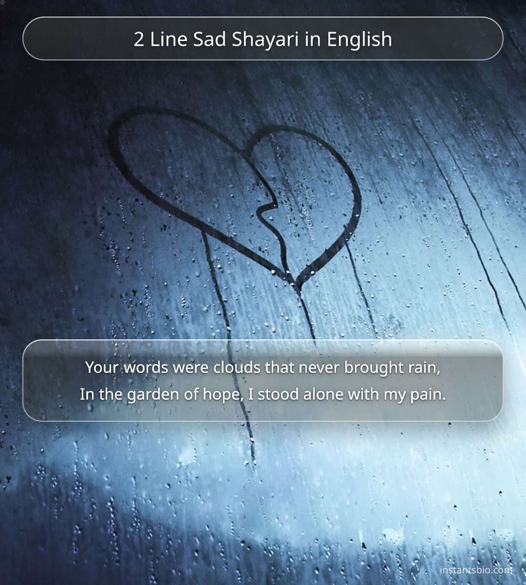 2 Line Sad Shayari in English