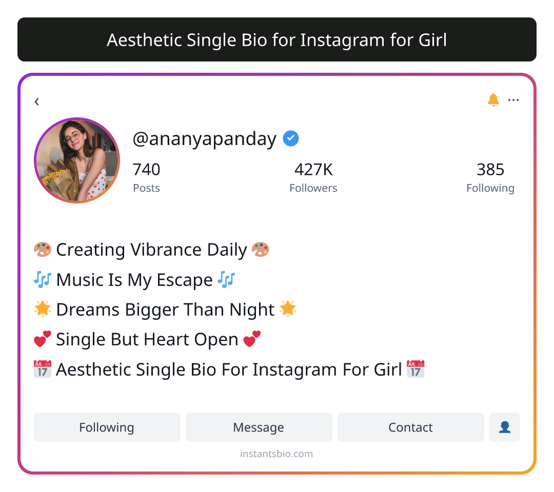 Aesthetic Single Bio for Instagram for Girl - aesthetic bio for instagram for girl