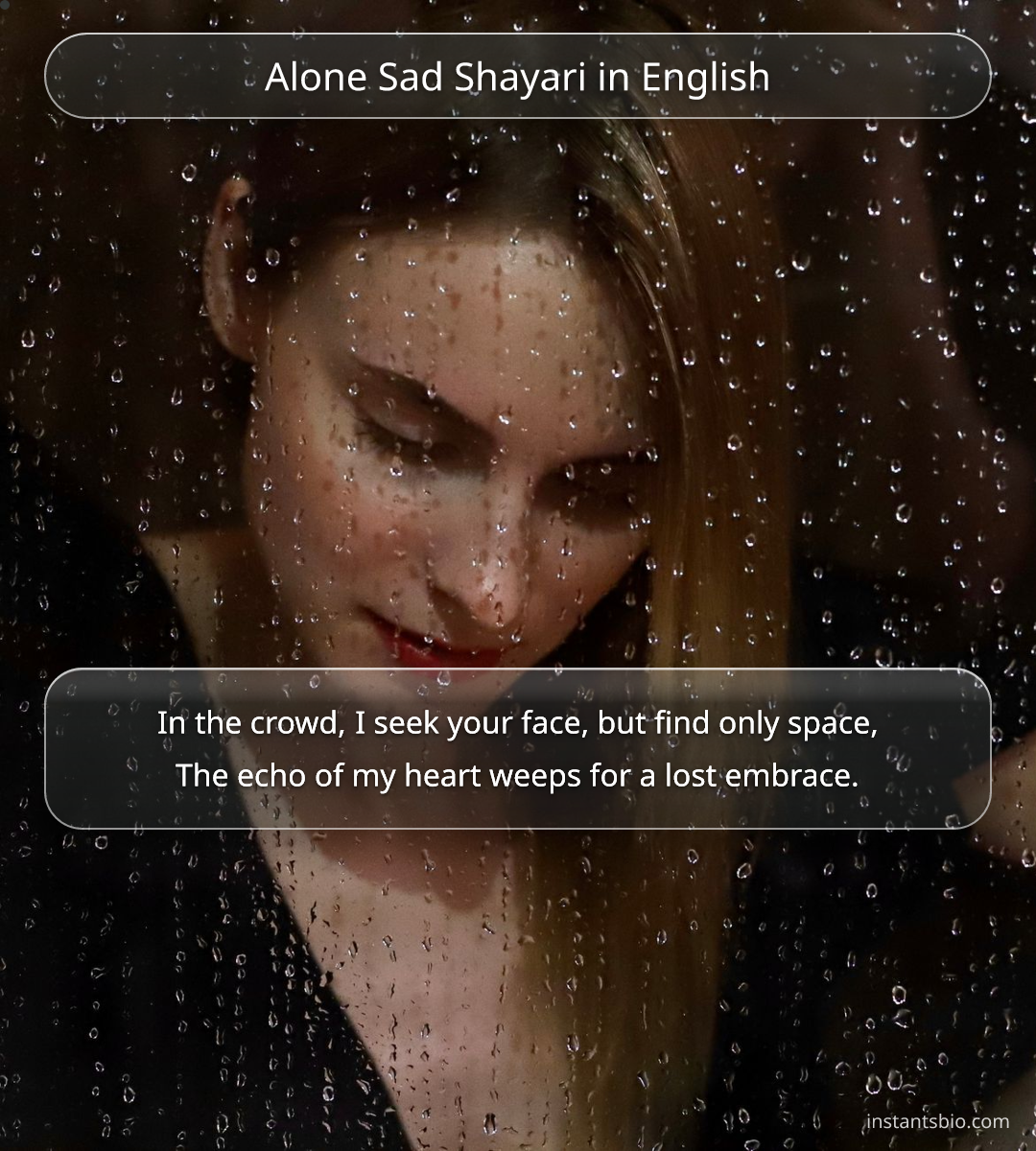Alone Sad Shayari in English