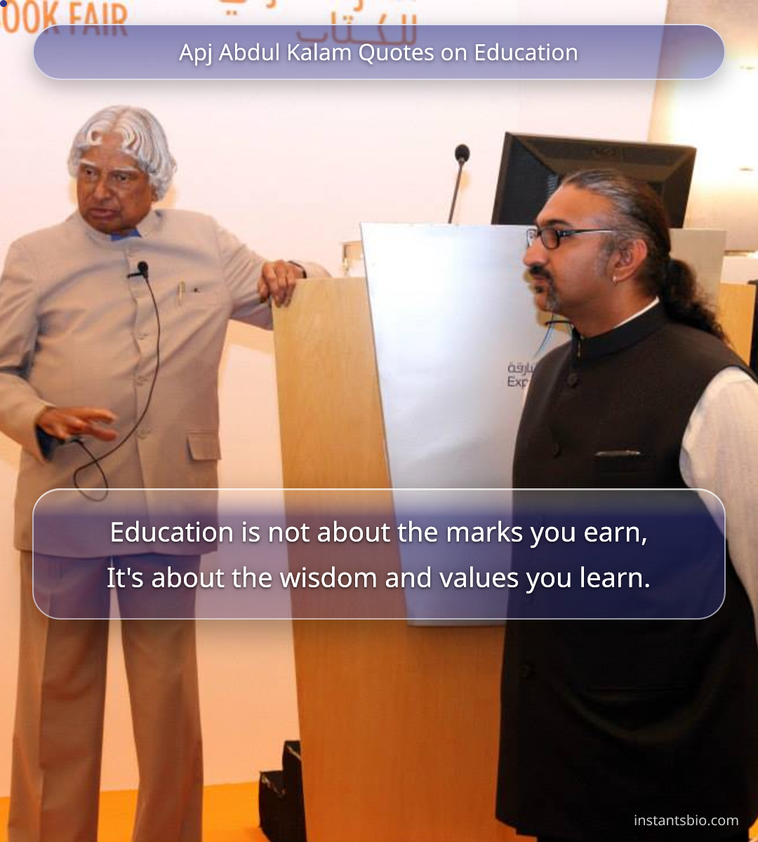 Apj Abdul Kalam Quotes on Education