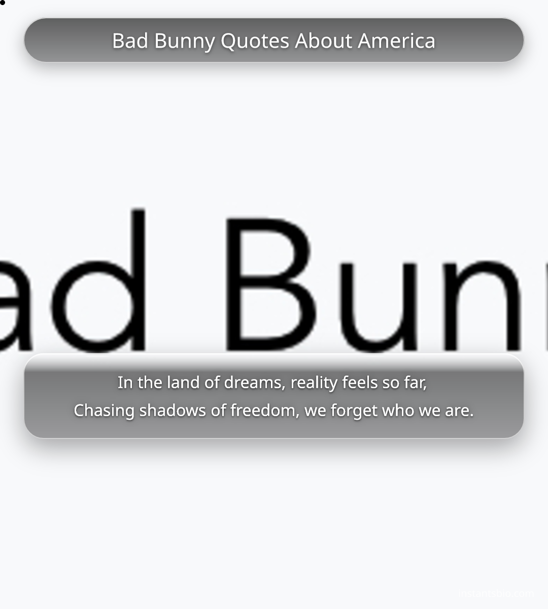 Bad Bunny Quotes About America