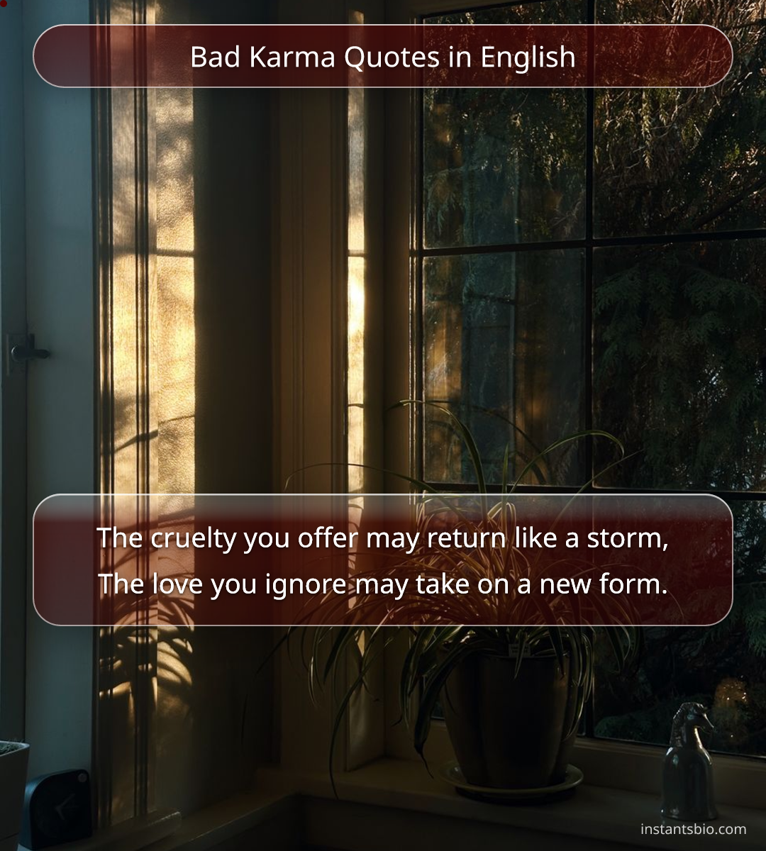 Bad Karma Quotes in English