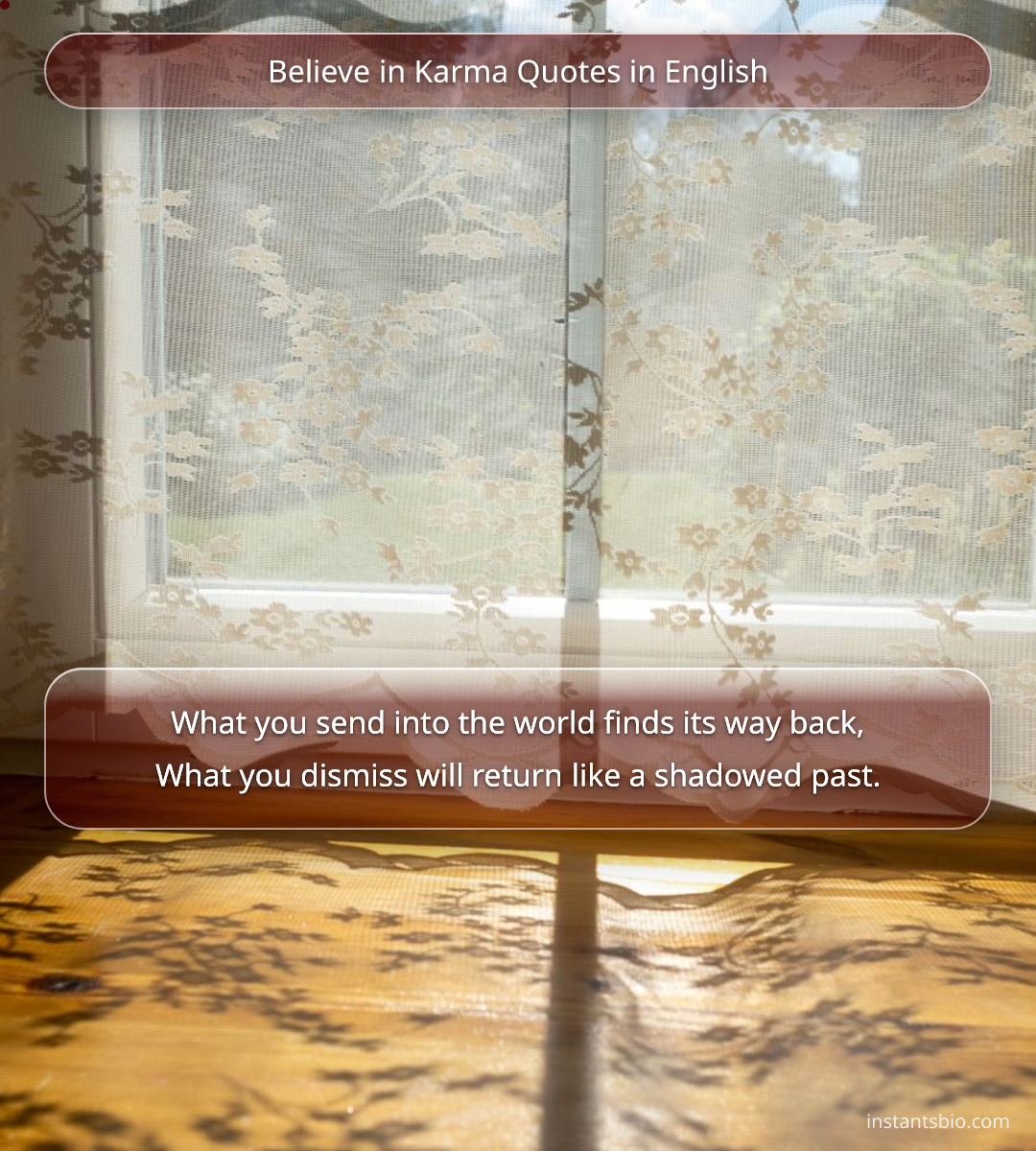 Believe in Karma Quotes in English