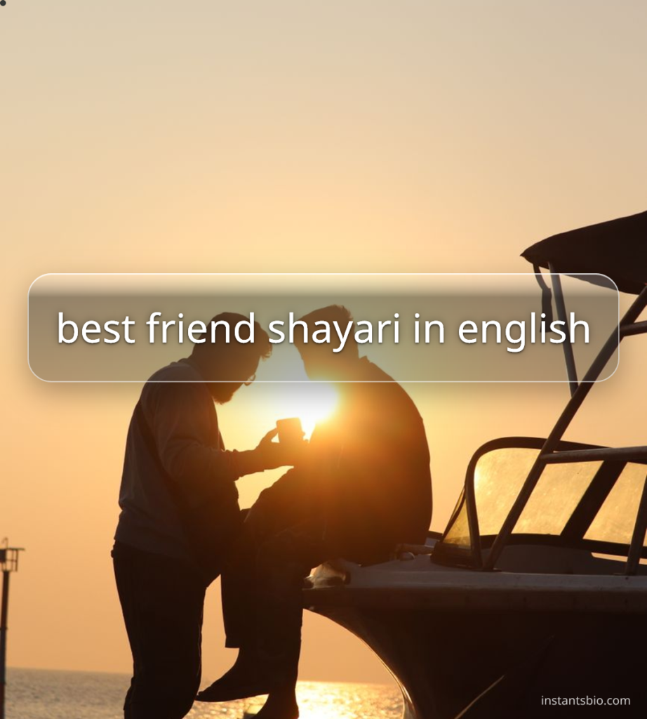 best friend shayari in english