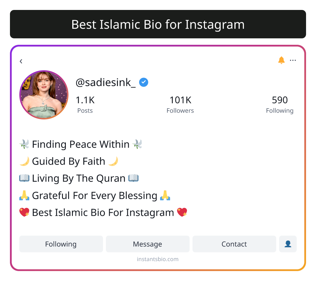 Best Islamic Bio for Instagram - best bio for instagram