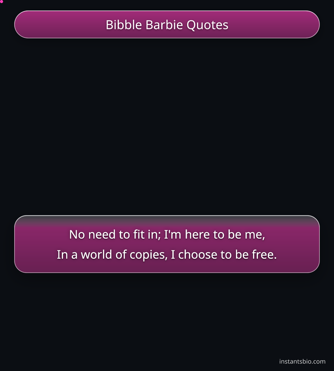 Bibble Barbie Quotes