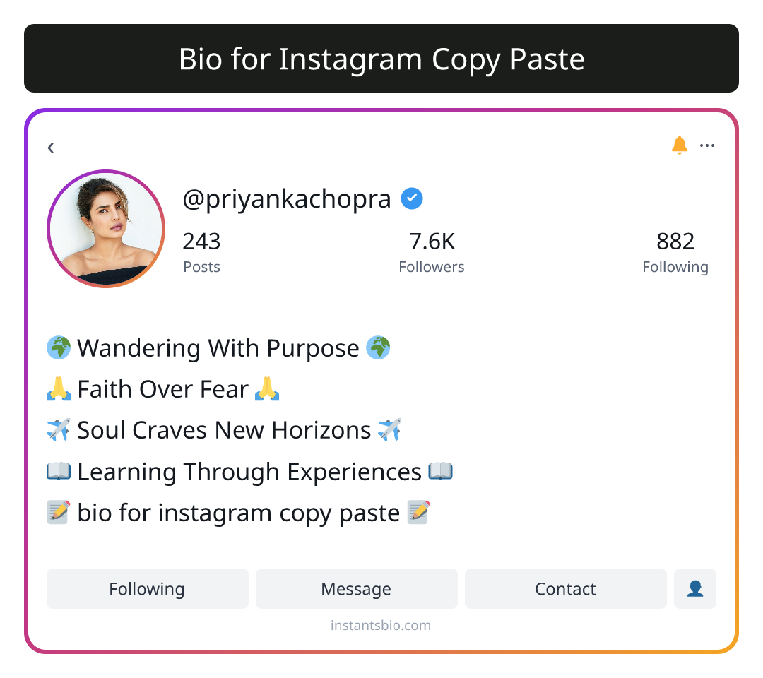 Bio for Instagram Copy Paste - bio instagram