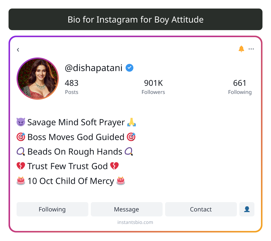 Bio for Instagram for Boy Attitude - instagram bio for girls