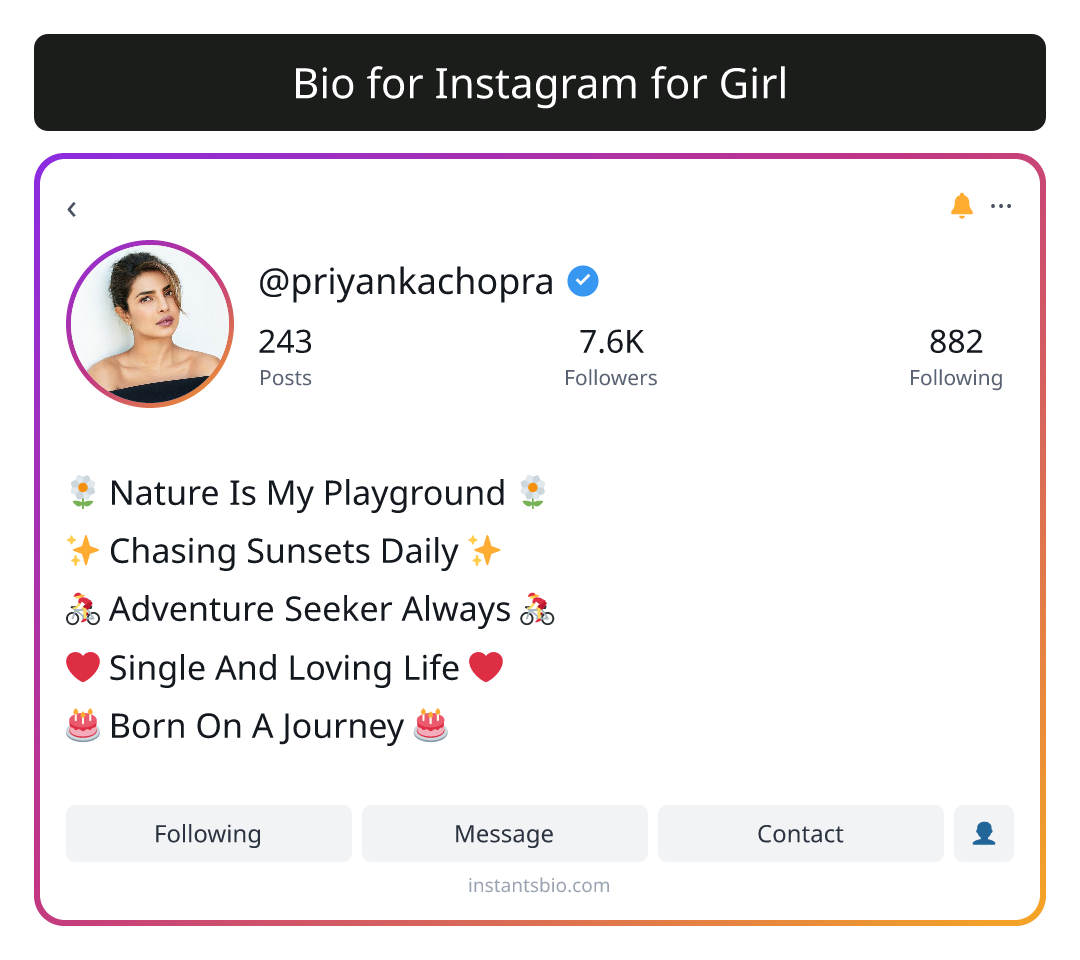 Bio for Instagram for Girl - bio instagram