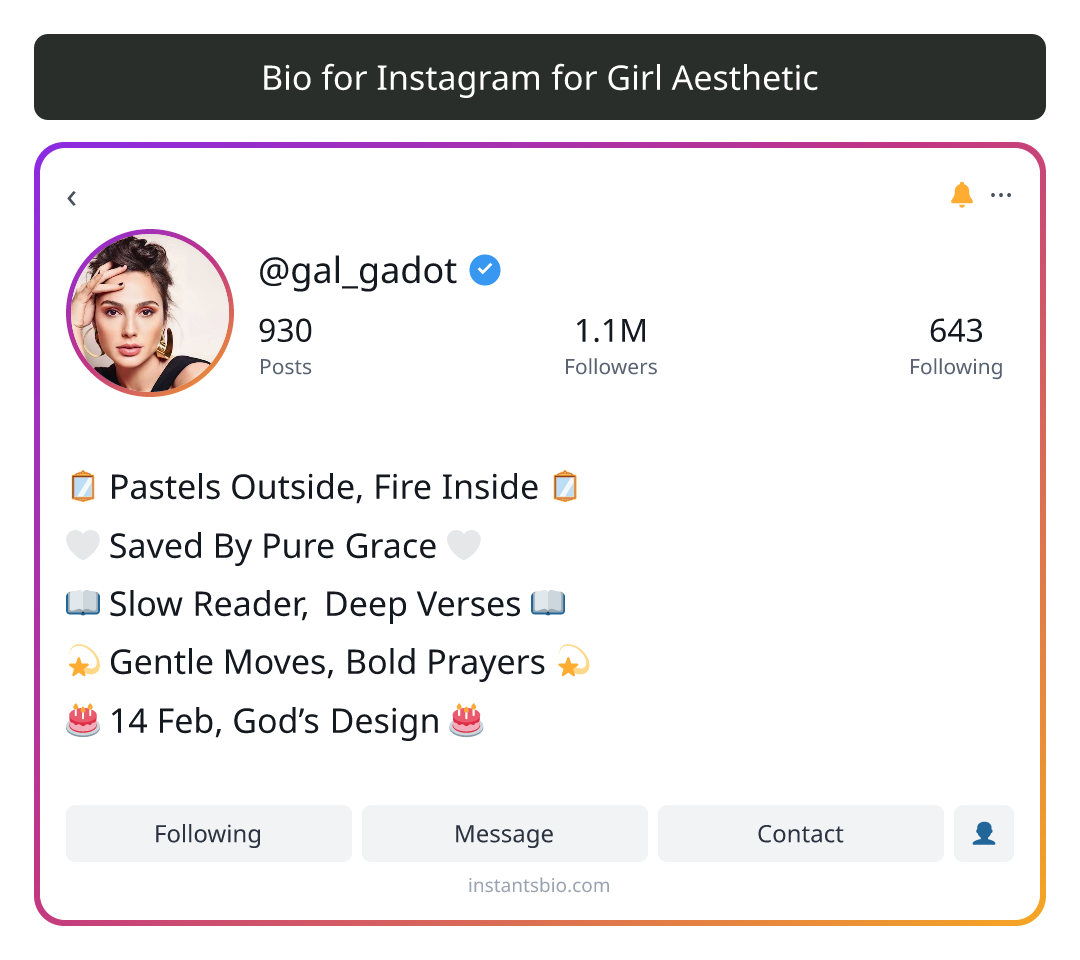 Bio for Instagram for Girl Aesthetic