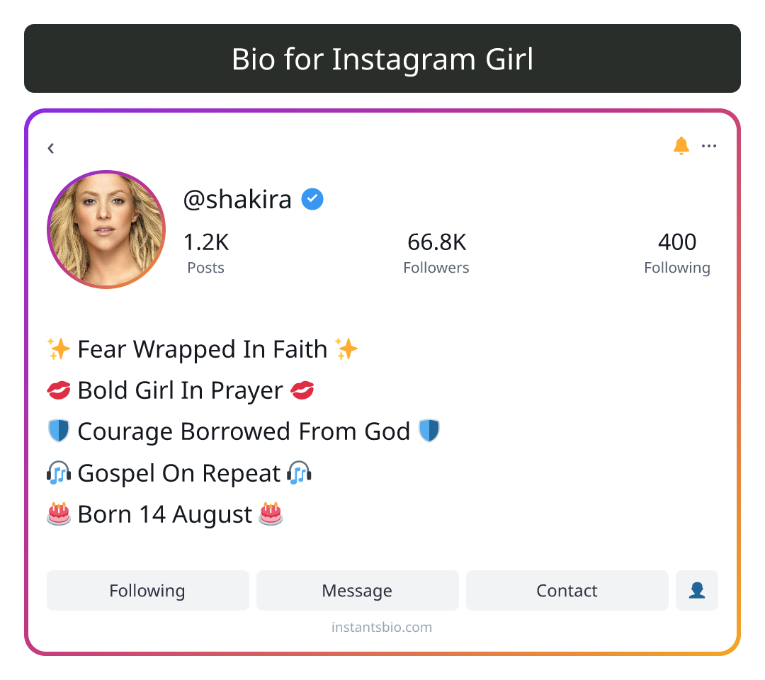 Bio for Instagram Girl - instagram bio for girls