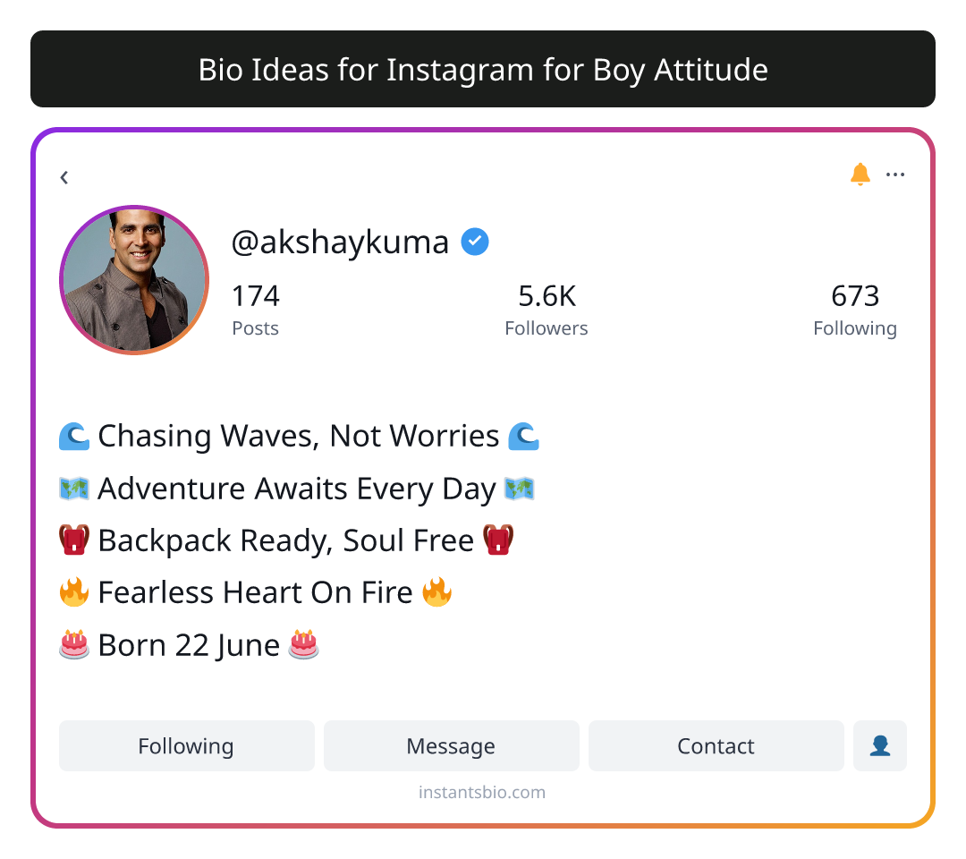 Bio Ideas for Instagram for Boy Attitude - bio for instagram for boy attitude