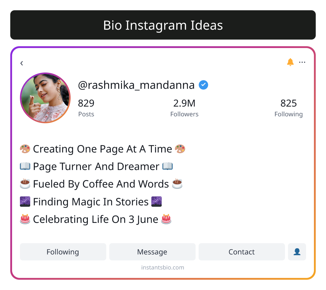 Bio Instagram Ideas