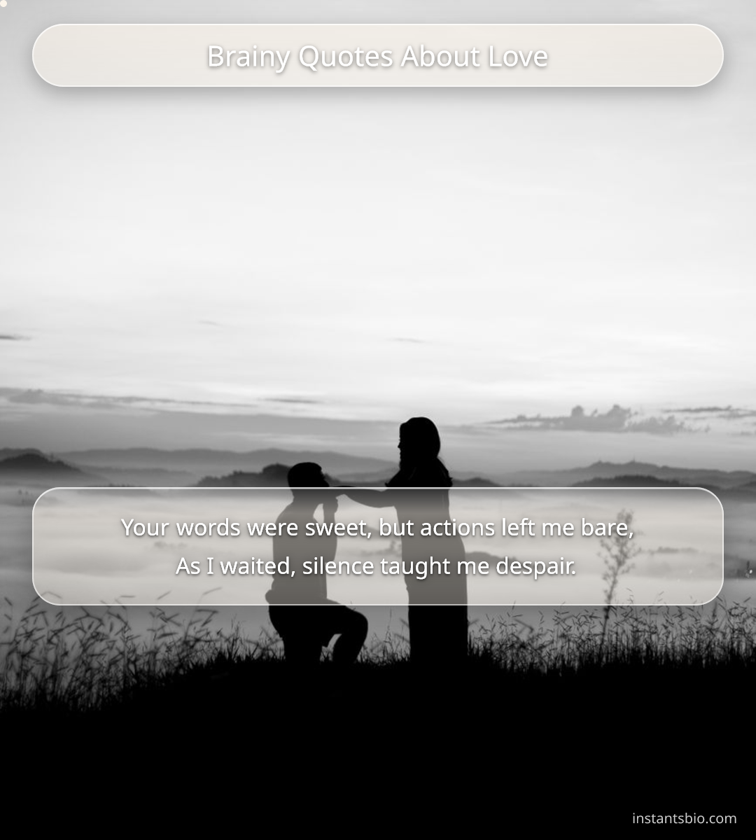 Brainy Quotes About Love