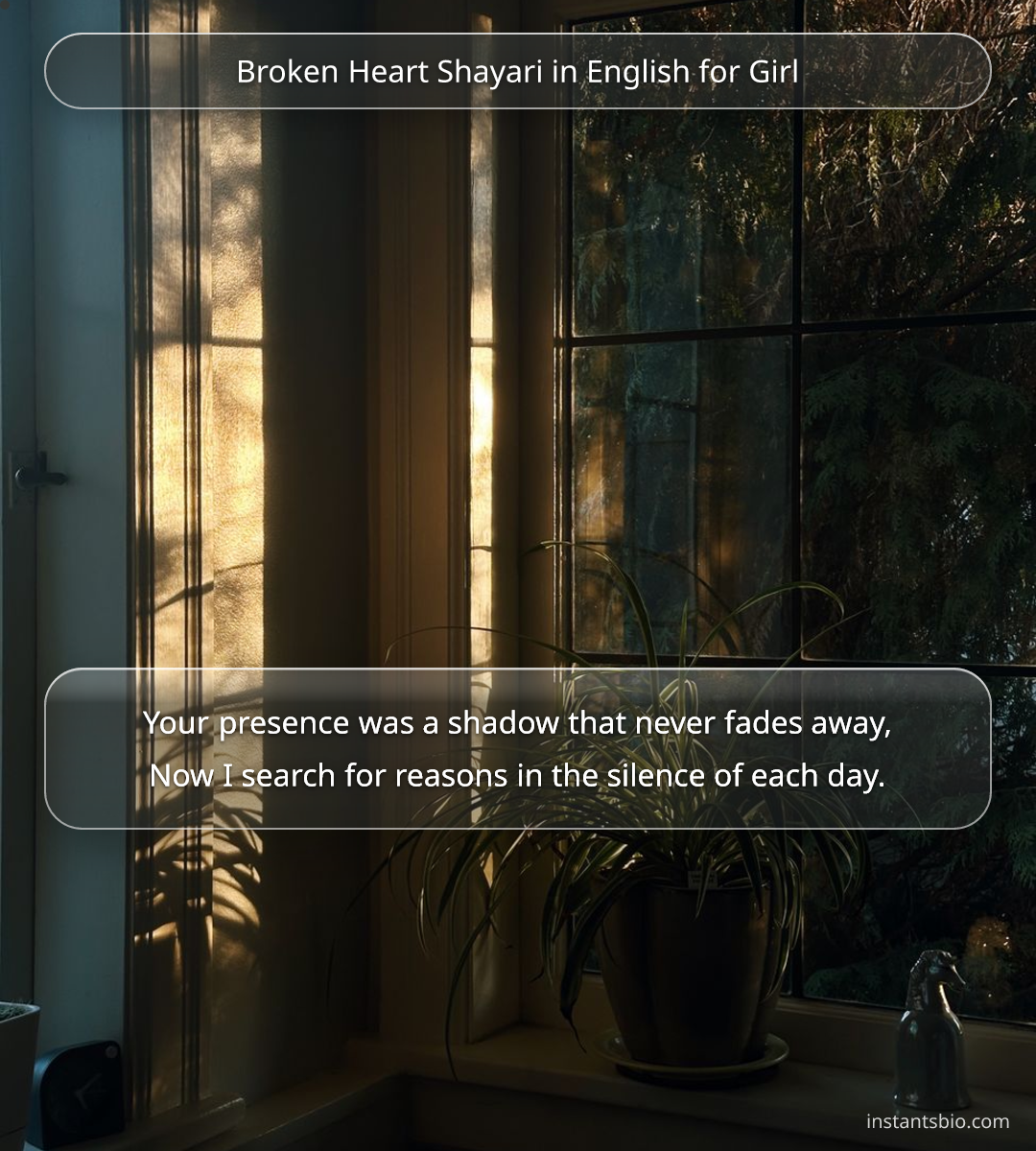 Broken Heart Shayari in English for Girl - broken shayari in english