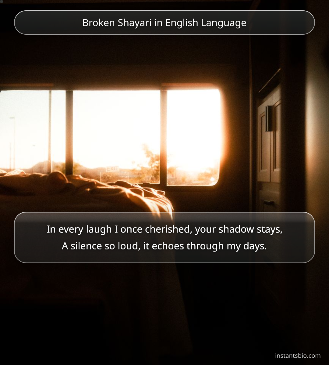 Broken Shayari in English Language