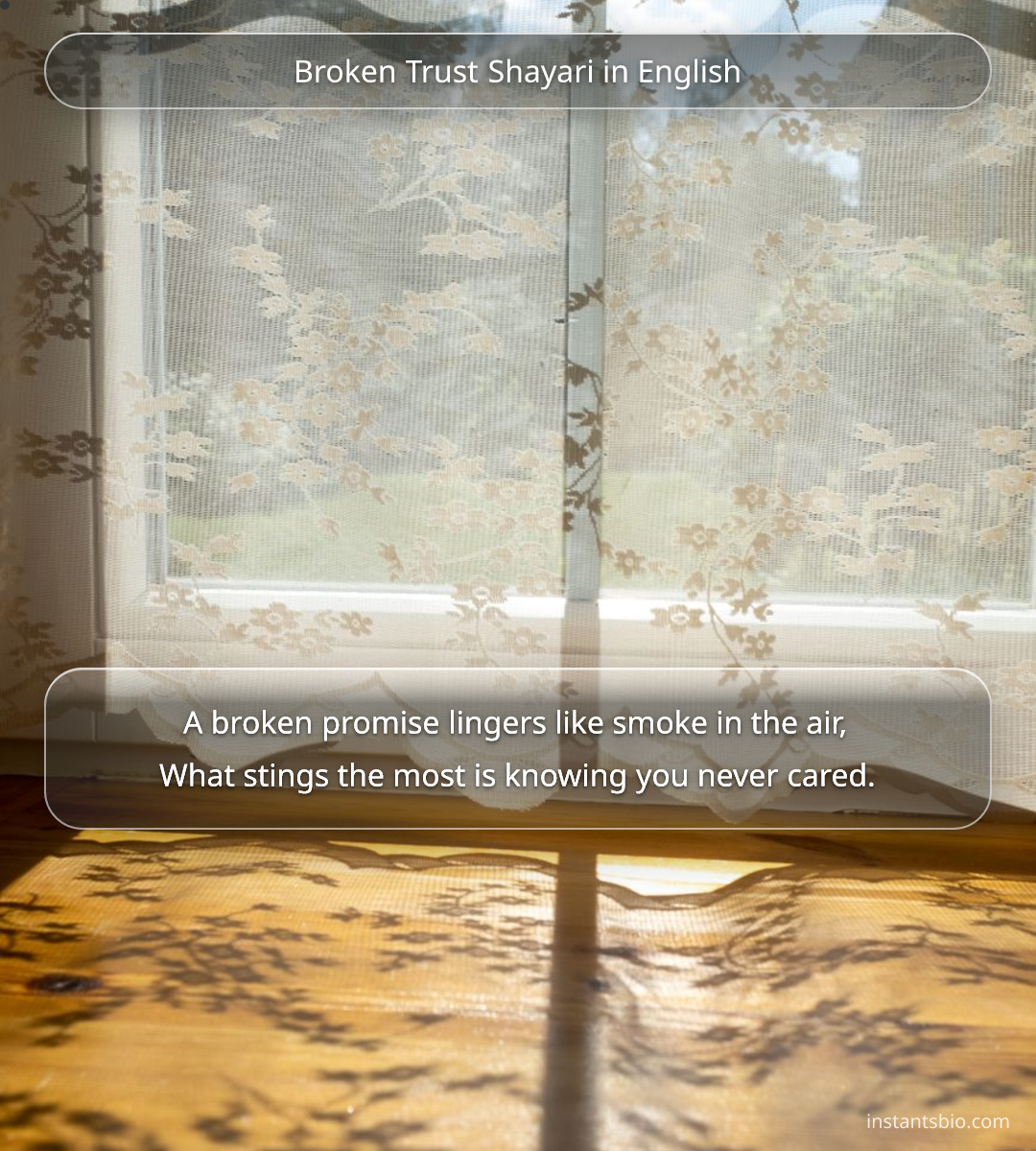 Broken Trust Shayari in English - broken shayari in english