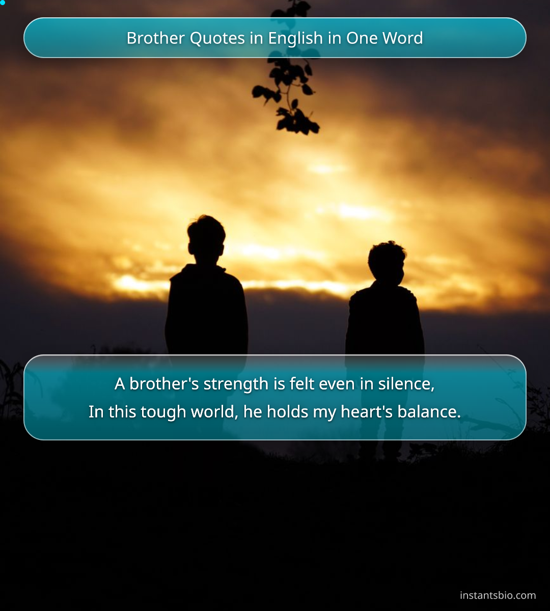 Brother Quotes in English in One Word