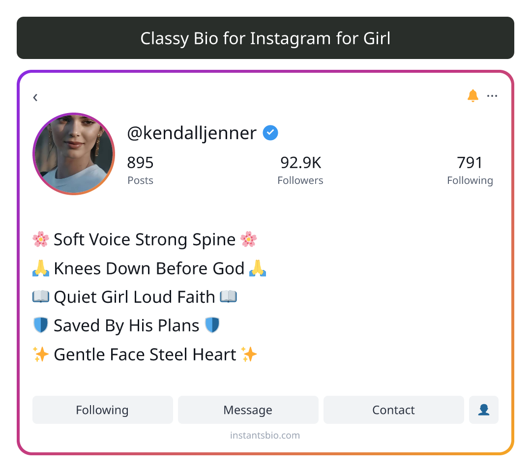 Classy Bio for Instagram for Girl - bio for instagram for girl 