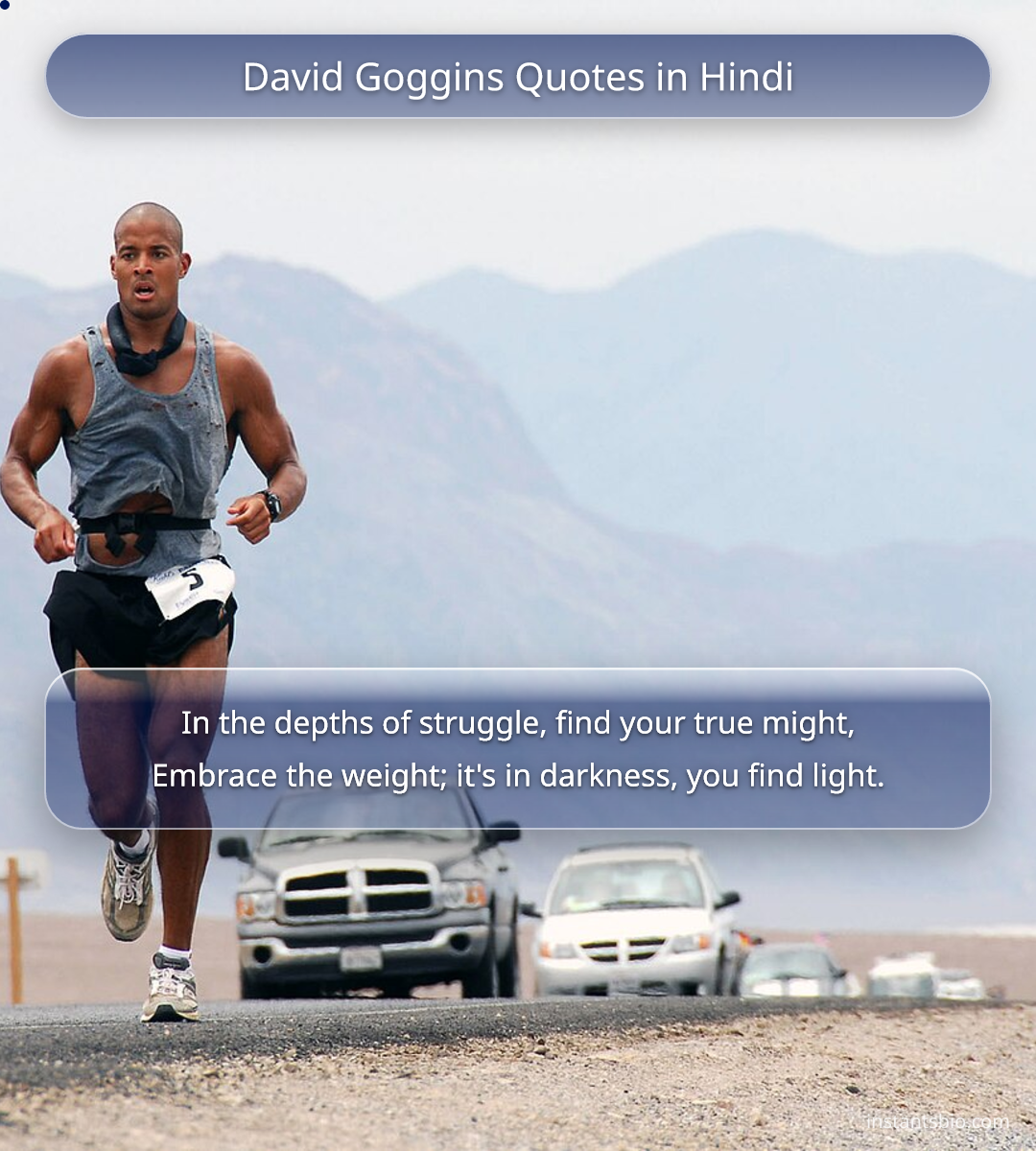 David Goggins Quotes in Hindi