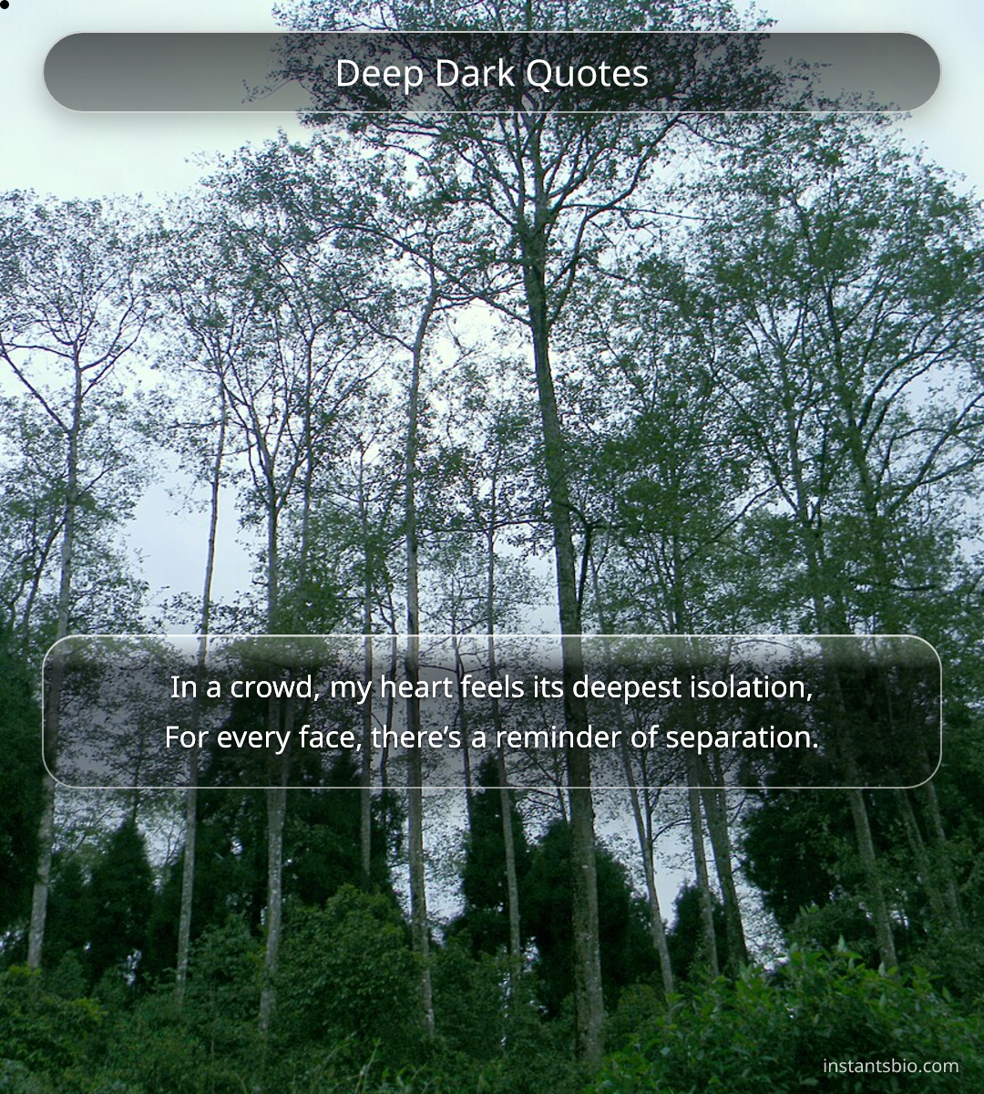 Deep Dark Quotes