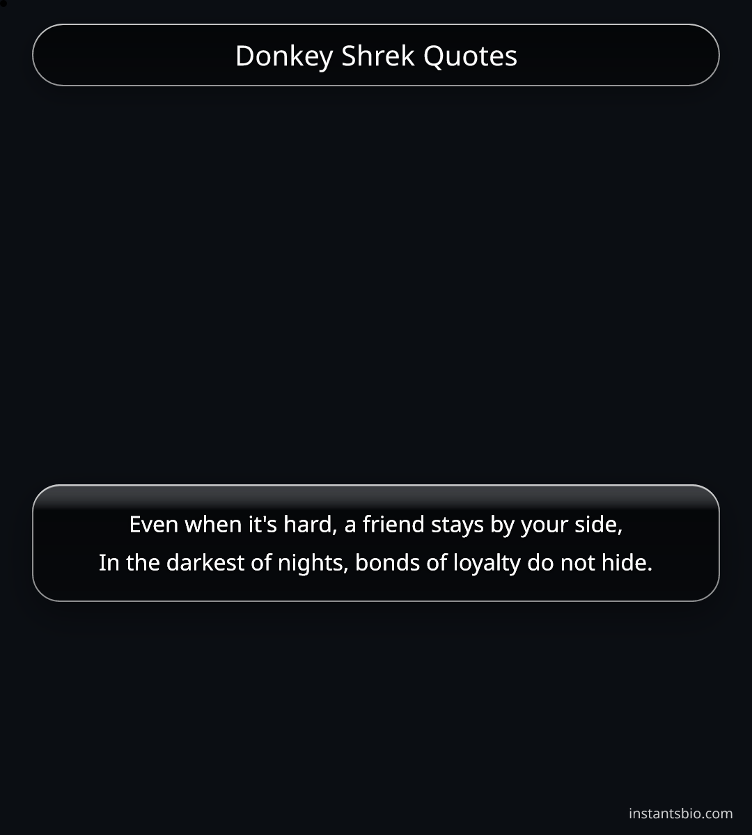 Donkey Shrek Quotes