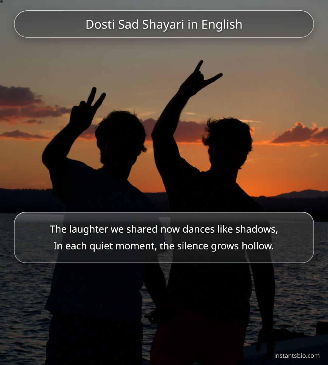 Dosti Sad Shayari in English