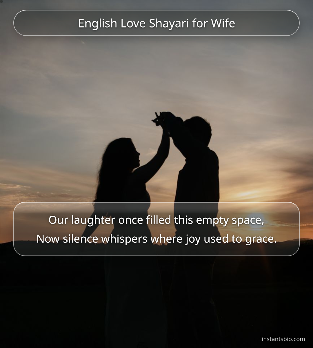 English Love Shayari for Wife