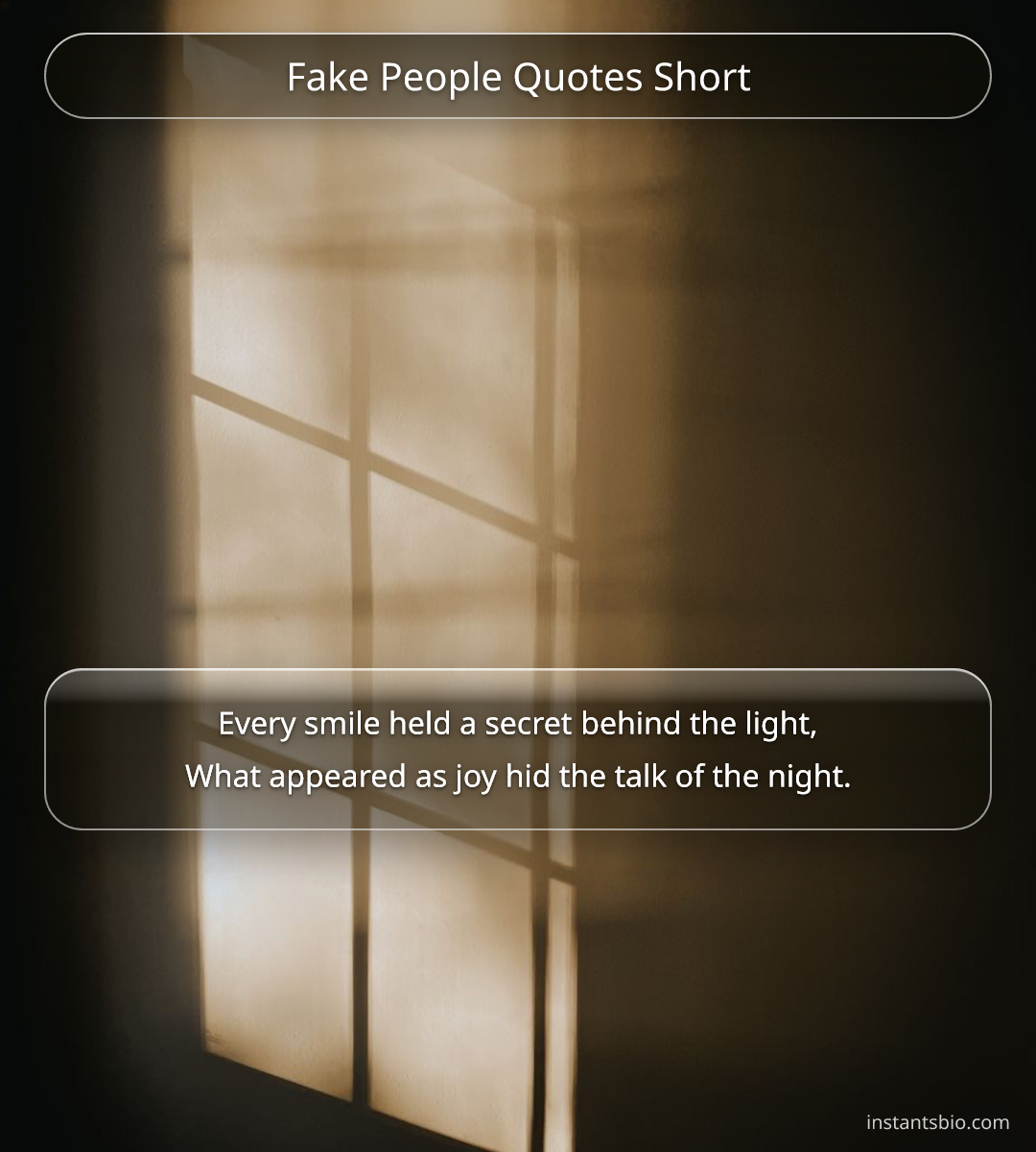 Fake People Quotes Short