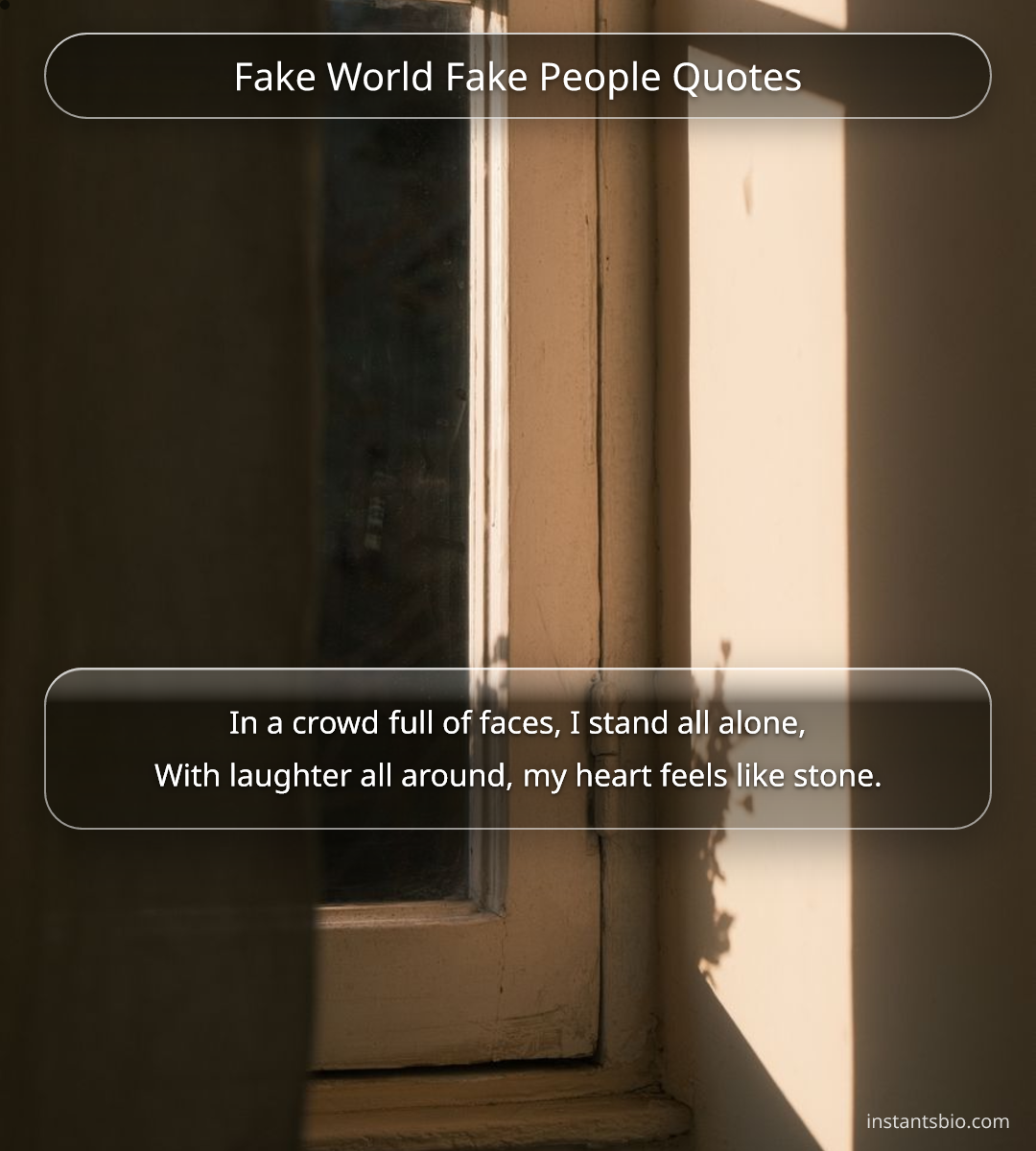 Fake World Fake People Quotes