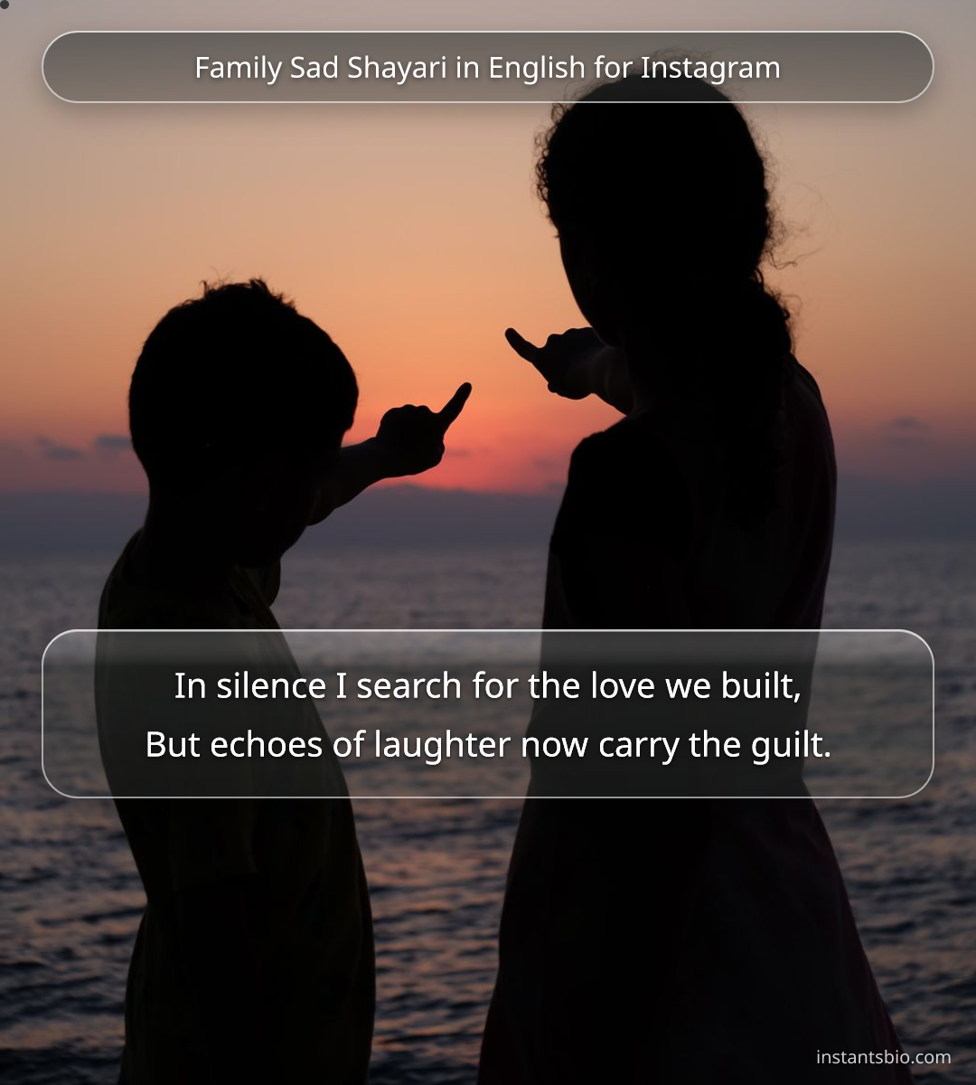 Family Sad Shayari in English for Instagram - family shayari in english