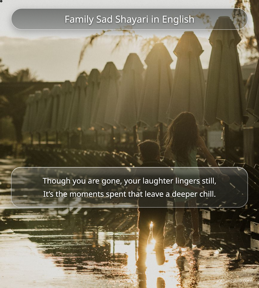 Family Sad Shayari in English - family shayari in english