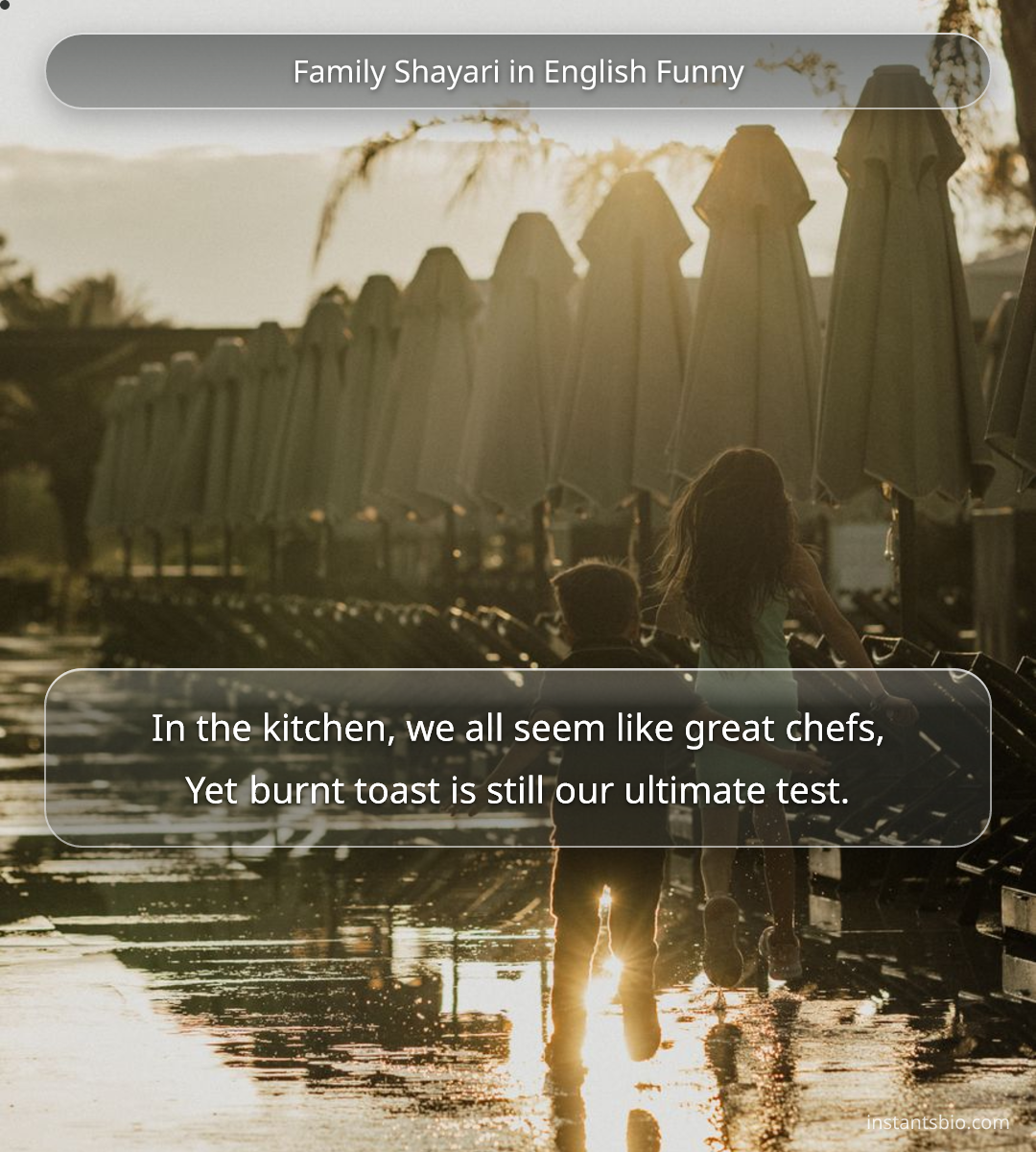 Family Shayari in English Funny