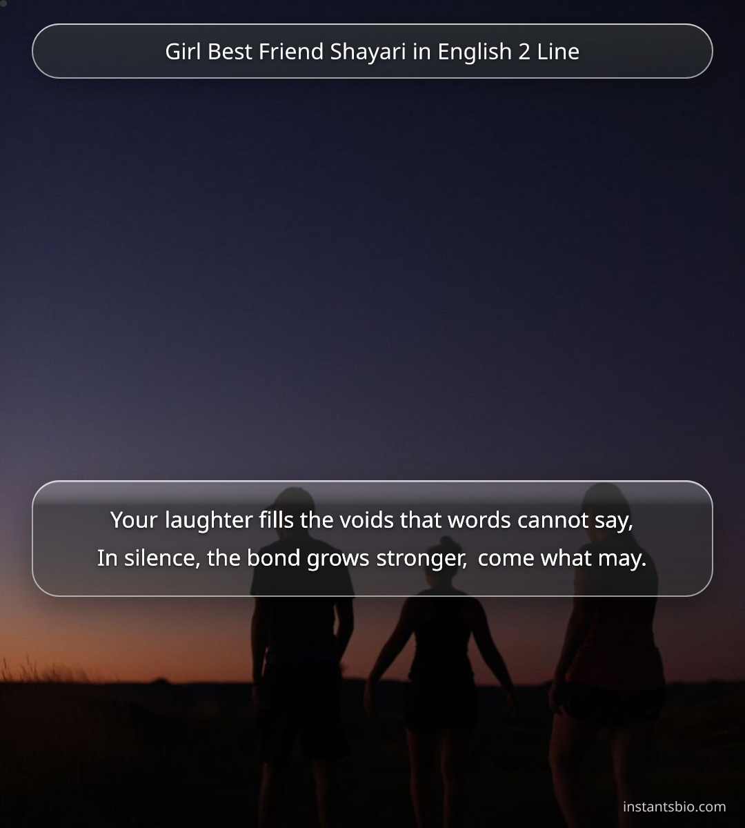 Girl Best Friend Shayari in English 2 Line