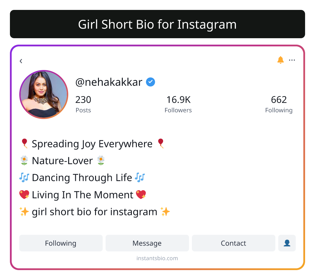 Girl Short Bio for Instagram - girl bio for instagram
