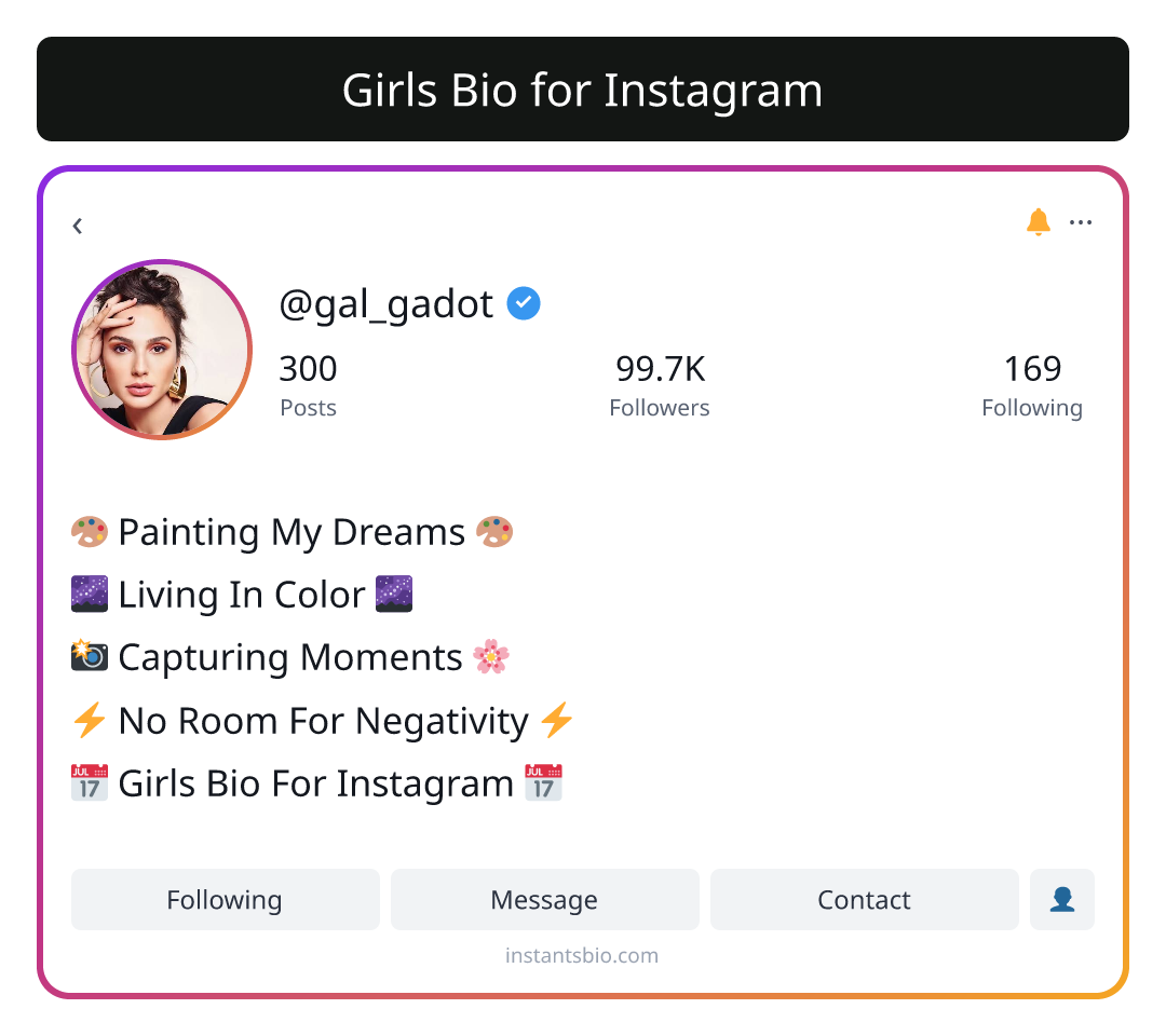 Girls Bio for Instagram - girl bio for instagram