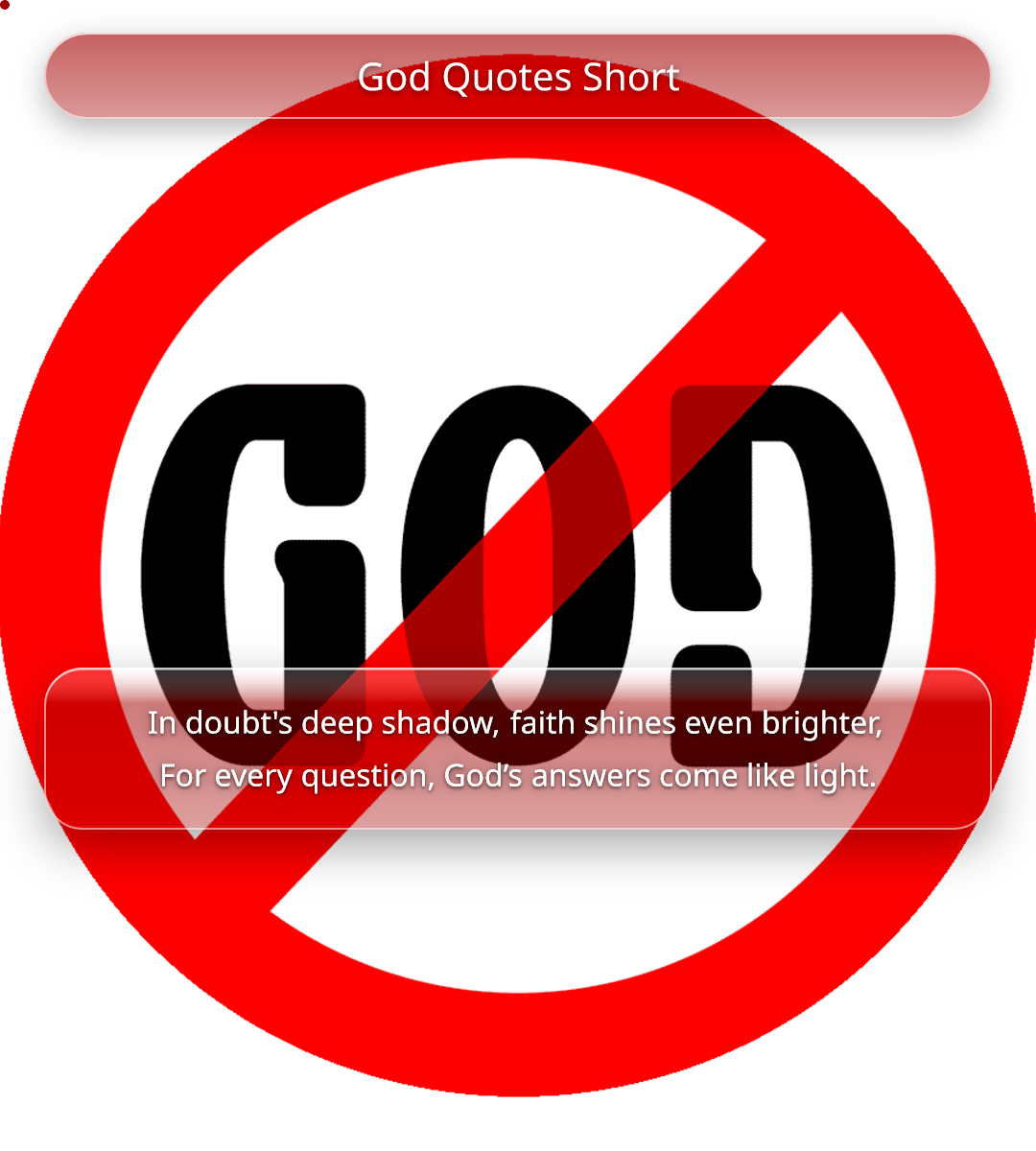 God Quotes Short