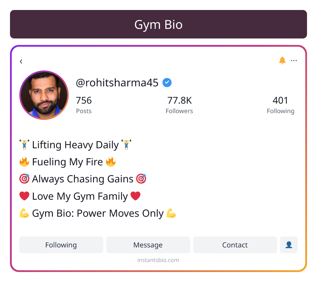 Gym Bio