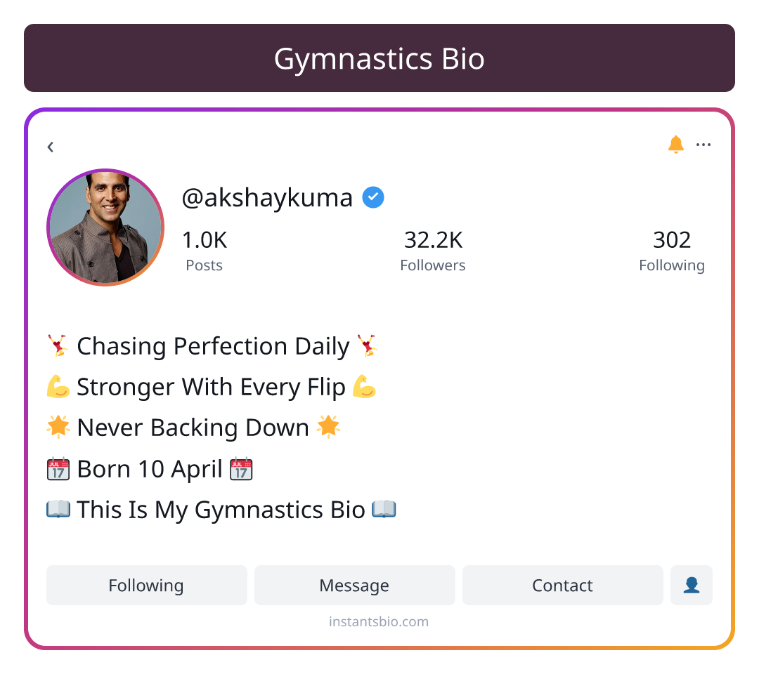 Gymnastics Bio - gym bio