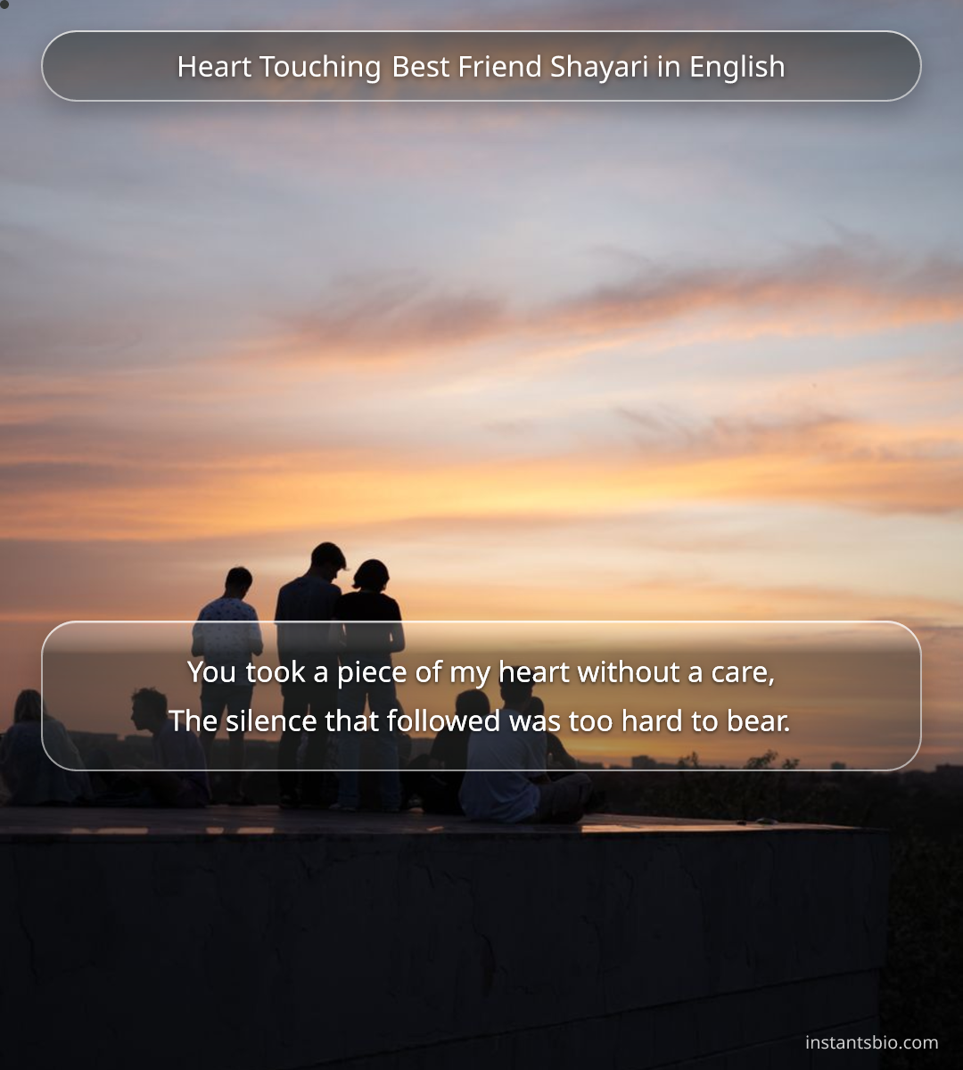 Heart Touching Best Friend Shayari in English