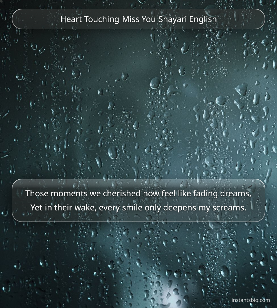 Heart Touching Miss You Shayari English