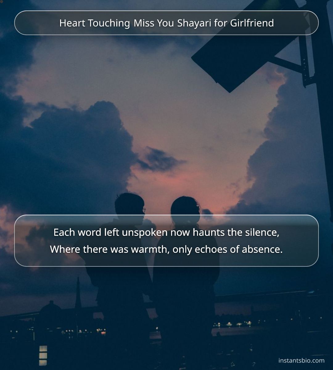 Heart Touching Miss You Shayari for Girlfriend