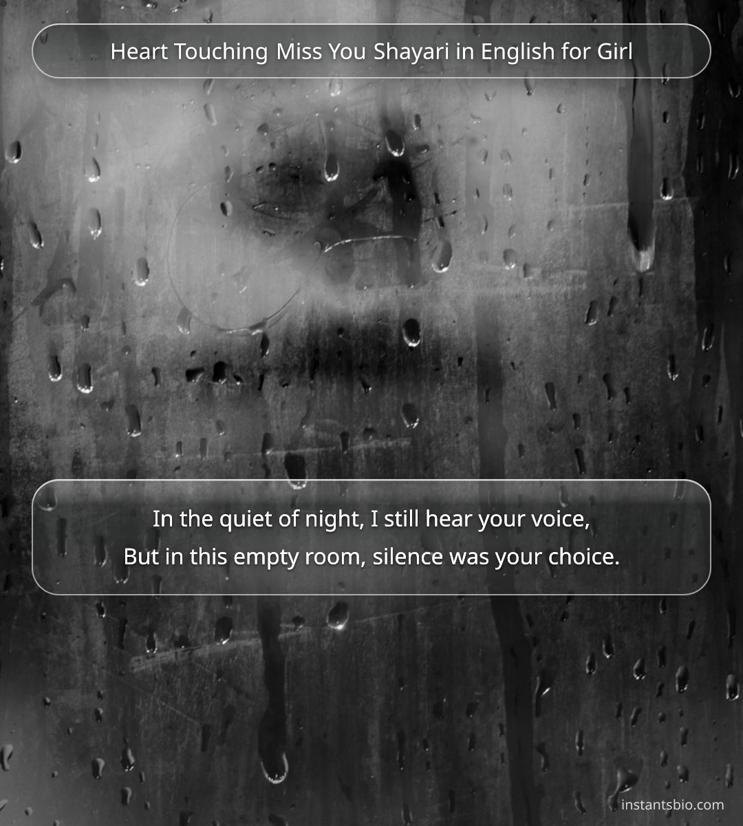 Heart Touching Miss You Shayari in English for Girl