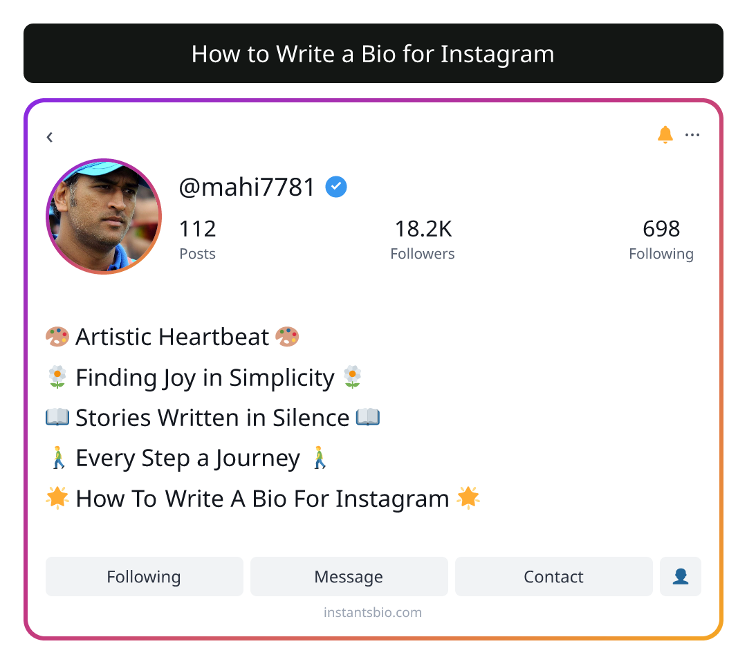 How to Write a Bio for Instagram