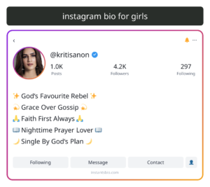 instagram bio for girls