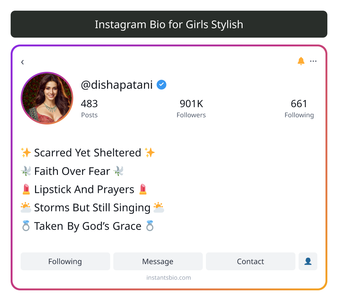 Instagram Bio for Girls Stylish