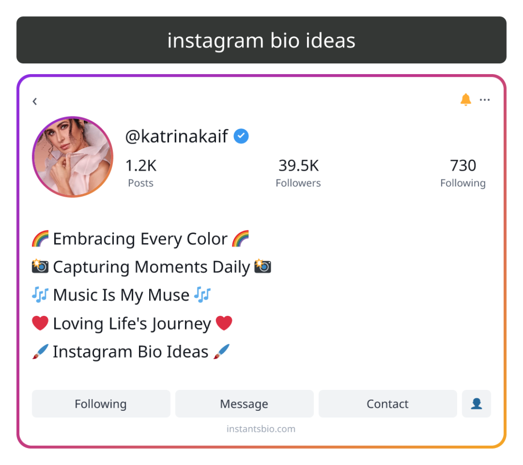 instagram bio ideas
