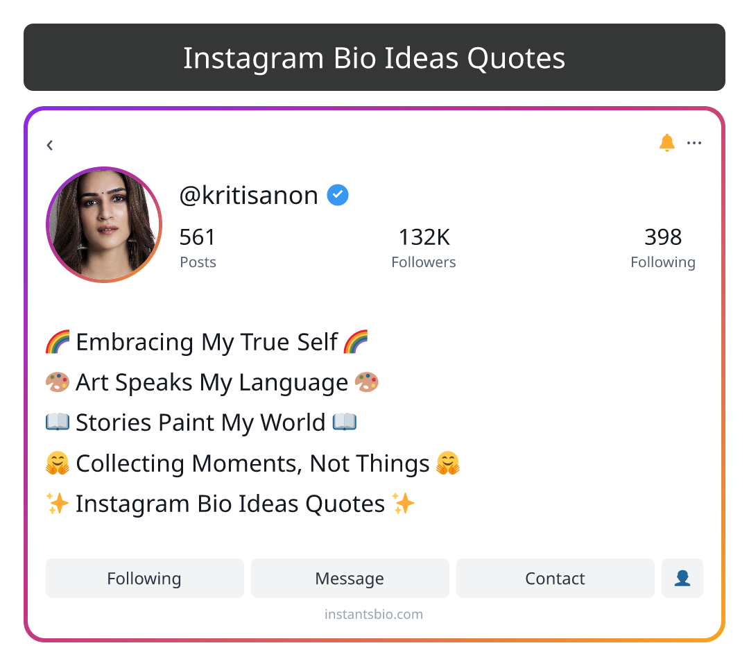 Instagram Bio Ideas Quotes